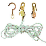 Klein Tools H1802-30SSR | Block and Tackle, Spliced to Block 268, with Hook 259