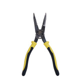Klein Tools J206-8C | Pliers, All-Purpose Needle Nose, Spring Loaded, Cuts, Strips, 8.5-Inch