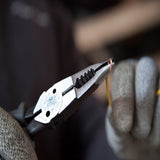 Klein Tools J206-8C | Pliers, All-Purpose Needle Nose, Spring Loaded, Cuts, Strips, 8.5-Inch