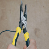 Klein Tools J207-8CR | Pliers, All-Purpose Needle Nose Pliers with Crimper, 8.5-Inch