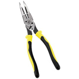 Klein Tools J207-8CR | Pliers, All-Purpose Needle Nose Pliers with Crimper, 8.5-Inch