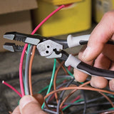 Klein Tools J215-8CR | Hybrid Pliers with Crimper and Wire Stripper