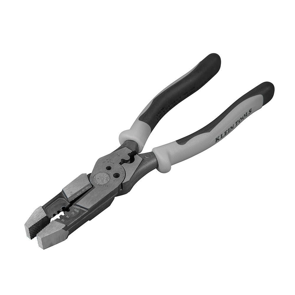 Klein Tools J215-8CR | Hybrid Pliers with Crimper and Wire Stripper