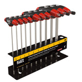 Klein Tools JTH610EB | Hex Key Set, SAE Ball-End T-Handle, 6-Inch, with Stand, 10-Piece