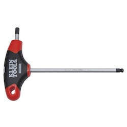 Klein Tools JTH6E10BE | 5/32-Inch Ball-End Hex Key, Journeyman T-Handle, 6-Inch