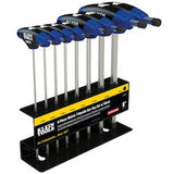Klein Tools JTH68M | Hex Key Set, Metric, Journeyman T-Handle, 6-Inch with Stand, 8-Piece