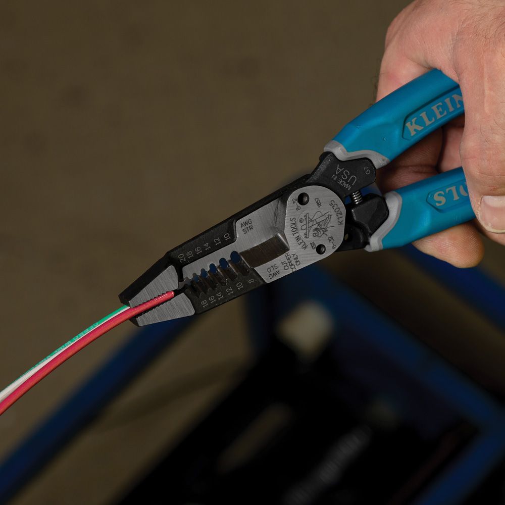 Klein Tools K12035 | Klein-Kurve Heavy-Duty Wire Stripper 8-20 AWG