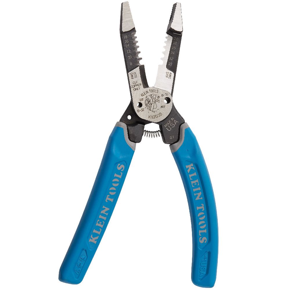 Klein Tools K12035 | Klein-Kurve Heavy-Duty Wire Stripper 8-20 AWG