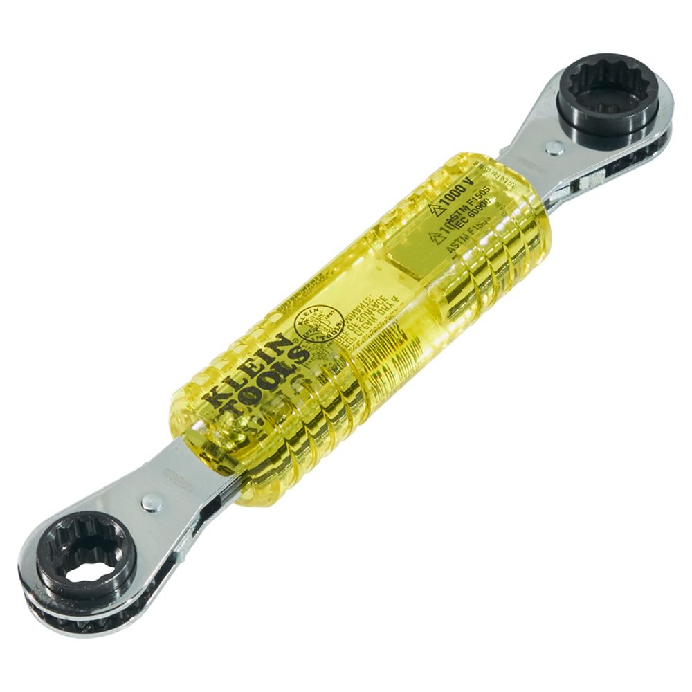 Klein Tools KT223X4-INS | Lineman's Insulating 4-in-1 Box Wrench