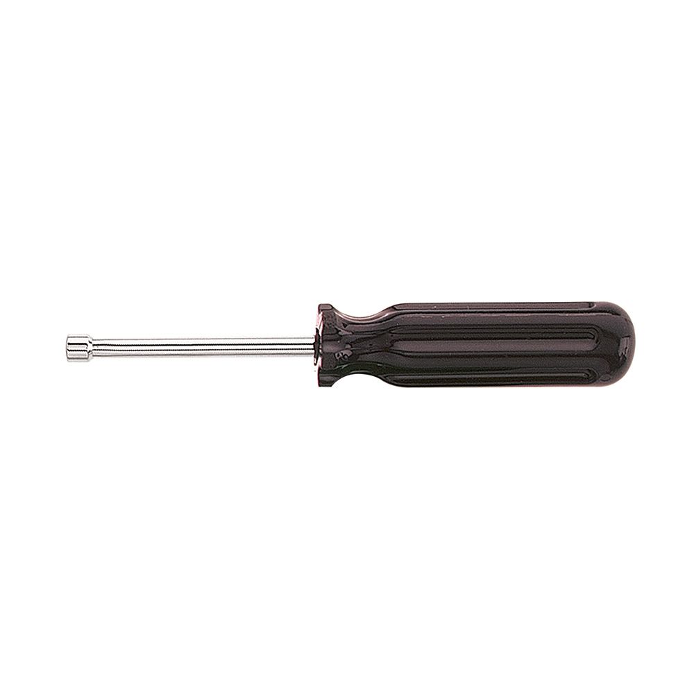 Klein Tools S6 | 3/16-Inch Nut Driver, 3-Inch Hollow Shaft, Plastic Handle