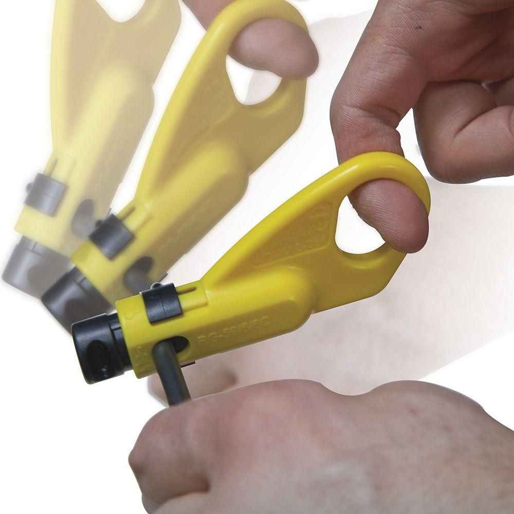 Klein Tools VDV110-061 | Coax Cable 2-Level Radial Stripper