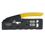 Klein Tools VDV226-107 | Ratcheting Data Cable Crimper/Stripper/Cutter, Compact