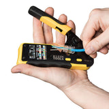 Klein Tools VDV226-110 | Ratcheting Cable Crimper / Stripper / Cutter for Pass-Thru