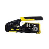 Klein Tools VDV226-110 | Ratcheting Cable Crimper / Stripper / Cutter for Pass-Thru