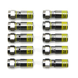Klein Tools VDV812-606 | Universal F Compression Connectors RG6/6Q 10-Pack
