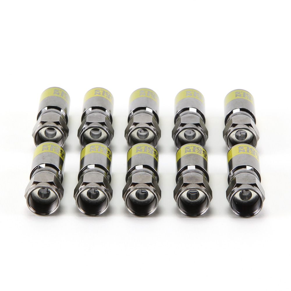 Klein Tools VDV812-606 | Universal F Compression Connectors RG6/6Q 10-Pack