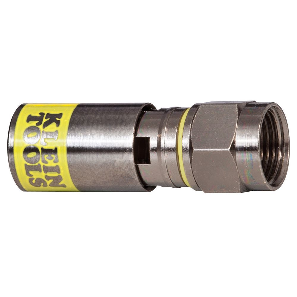 Klein Tools VDV812-612 | Universal F Compression Connectors RG6/6Q 50 Pack