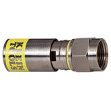 Klein Tools VDV812-612 | Universal F Compression Connectors RG6/6Q 50 Pack