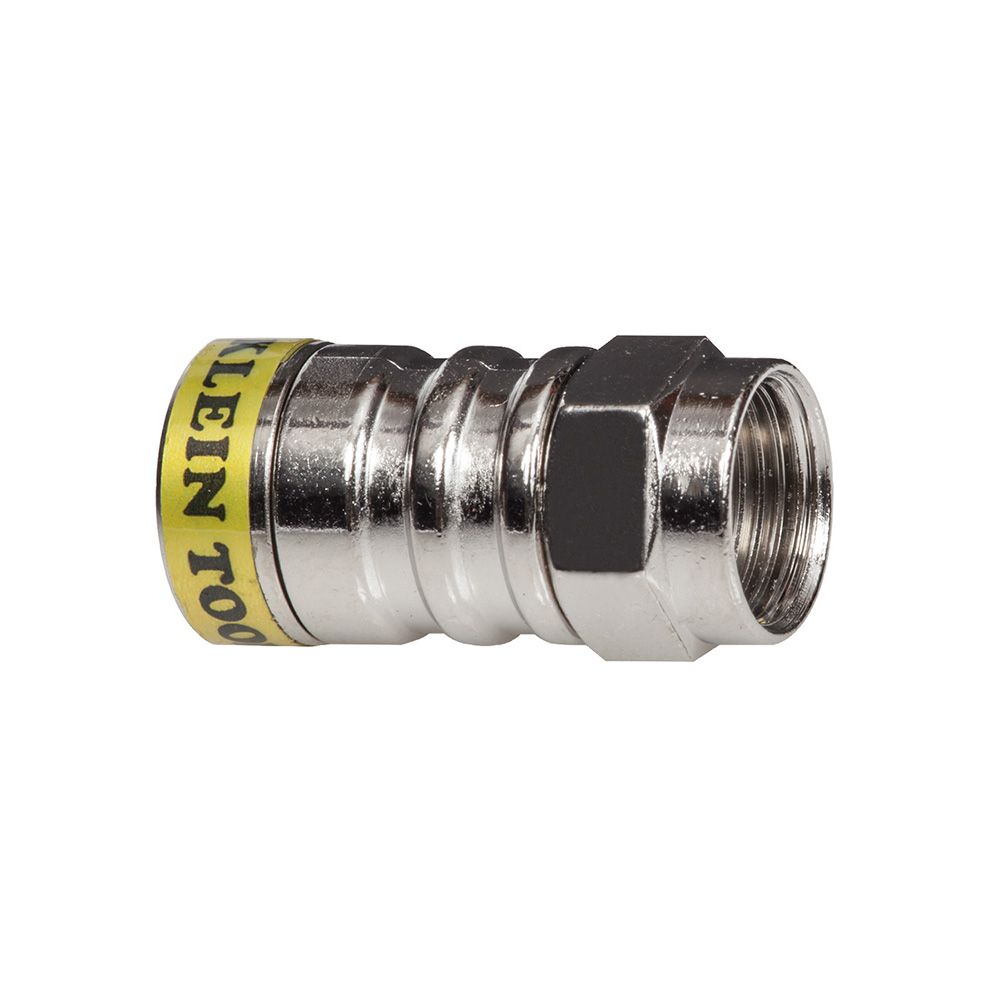 Klein Tools VDV812-627 | Push-On F Connectors RG6/6Q 10-Pack