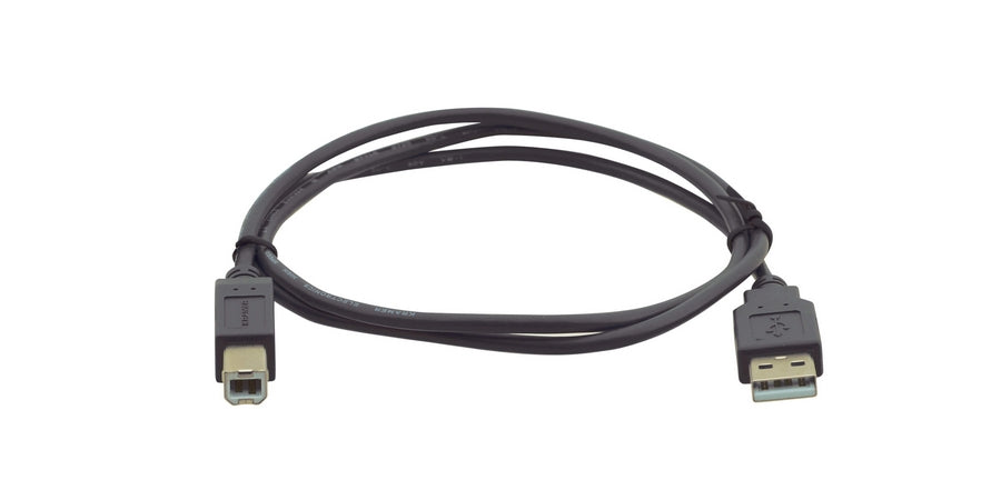 Kramer 96-0215003 | Extension Cable, Nickel Plated, USB Type B, 28 AWG, USB 2.0 Type A, Length 3 ft.