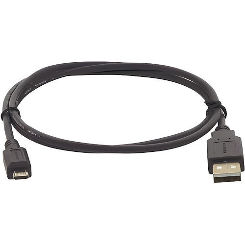 Kramer 96-02156010 | USB Data Transfer Cable, 10 ft, Gray, 5-Pin Micro-USB 2.0 Type B Male to 4-Pin USB 2.0 Type A Male