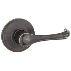 Kwikset 200DNL 11P 6AL RCS | Door Lever, Dorian, 6-Way Adjustable Latch, Round Corner Strike
