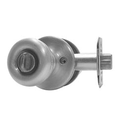 Kwikset 400T 5 RCAL RCS K3 | Door Knob, Tylo, Round Corner Strike/Adjustable Latch, 3 Keyed Alike, Antique Brass