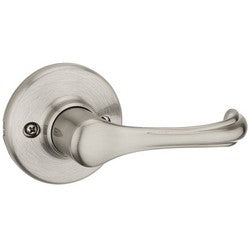 Kwikset 488DNL 15 | Door Lever, Dorian, Half Dummy Trim/Surface Mount, Satin Nickel