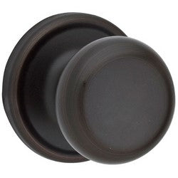 Kwikset 720H 11P 6AL RCS | Door Knob, Hancock, Round Corner Strike/Adjustable Latch, Venetian Bronze, For Passage/Hall/Closet