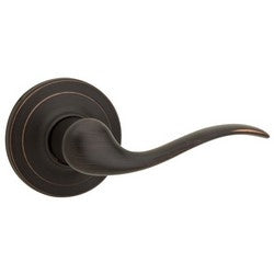 Kwikset 720TNL 11P 6AL RCS | Door Lever, Tustin, Round Corner Strike/Adjustable Latch, Venetian Bronze