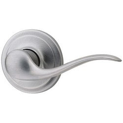 Kwikset 720TNL 26D 6AL RCS | Door Lever, Tustin, Round Corner Strike/Adjustable Latch, Satin Chrome, For Passage/Hall/Closet
