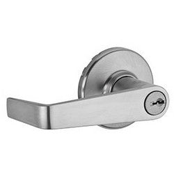 Kwikset 781KNL 26D RCAL UL 3031 23155LK | Door Lever, Kingston, Round Corner Strike/Adjustable Latch, Satin Chrome, For Storeroom/Vestibule