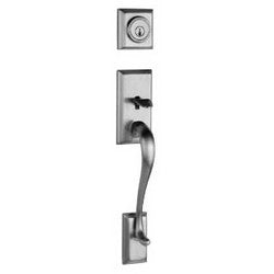 Kwikset 800HE 11P SMT RCAL RCS LIP | Door Handleset, Hawthorne, Round Corner Strike/Adjustable Latch, Single Cylinder, Venetian Bronze, Without Interior Pack