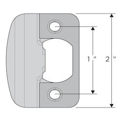 Kwikset 83534-003 | Adjustable Strike Plate – Satin Nickel Finish