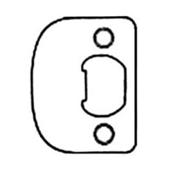 Kwikset 83796 26D | Door Lock Strike Plate, Full Lip, 1/4" Round Corner, 2-1/4" Length, Satin Chrome