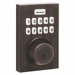 Kwikset 98930-005 | Home Connect 62 Keypad Connected Smart Lock with Z-Wave Technology Featuring SmartKey Security in Venetian Bronze