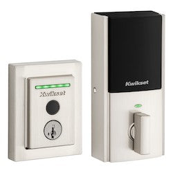 Kwikset 99590-003 | Halo Touch Contemporary Fingerprint Smart Lock in Satin Nickel