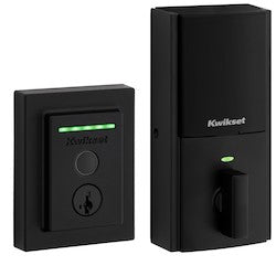 Kwikset 99590-004 | Halo Touch Contemporary Fingerprint Smart Lock in Matte Black