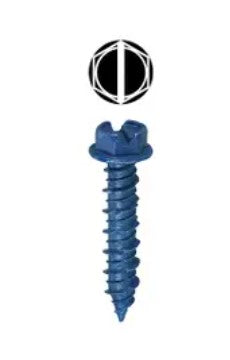 L. H. Dottie 14H334 | 1/4'' x 3-3/4'' Slotted Hex Washer Head Concrete Screw Anchor