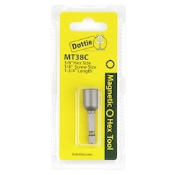 L. H. Dottie MT38C | 3/8 Inch x 1-3/4 Inch Magnetic Nut Driver Carded