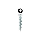 L. H. Dottie WTKWT | 3/16'' x 1-1/4'' White Phillips Pan Head Wall Twister Kit