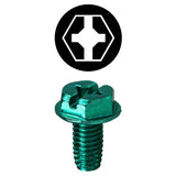 L. H. Dottie 1032TC | 10-32 x 3/8'' Hex Head Multi-Drive Ground Screw With Thread Cutting Point