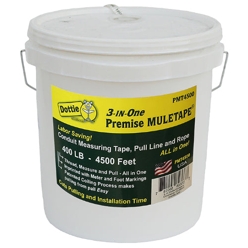 L. H. Dottie PMT4500 | 1/4'' x 4500' 3-in-1 Pull Line Measuring Tape