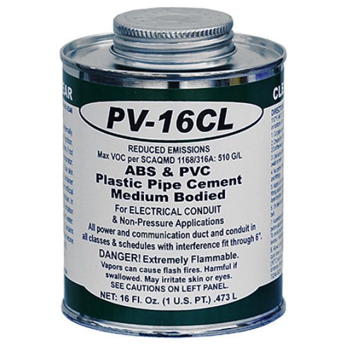 L. H. Dottie PV16CL | Clear ABS & PVC Cement (Pint)
