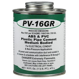 L. H. Dottie PV16GR | Gray ABS & PVC Cement (Pint)