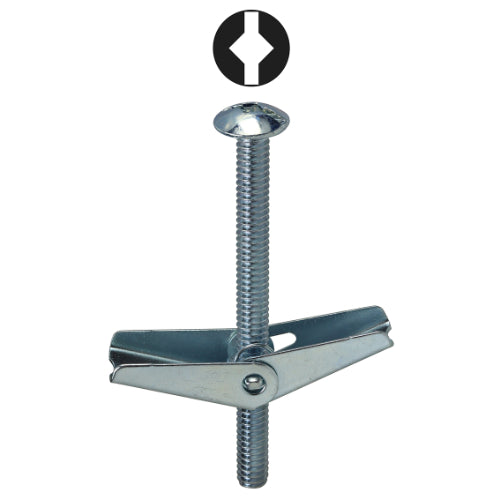 L. H. Dottie TB43DS | 1/4'' x 3'' Square/Slotted Mushroom Head Toggle Bolt