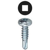 L. H. Dottie TEKDD8112 | 8 x 1-1/2'' Square Drive Pan Head Self Drilling Screw