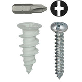 L. H. Dottie WDK8NT | 8 Nylon Walldriller Anchor Kit With Pan Head Combo Drive Screws (Tuff Pack)