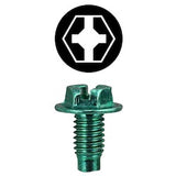 L. H. Dottie 1032G | 10-32 x 3/8'' Hex Head Multi-Drive Ground Screw With Leader Point