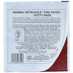 L. H. Dottie FRP67 | 6'' x 7'' x 1/8'' Fire Rated Putty Pad